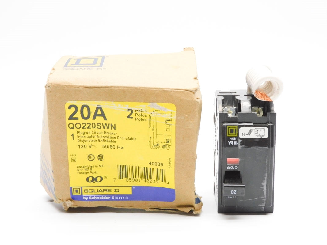 SQUARE D QO220SWN 120V 20A NSMP