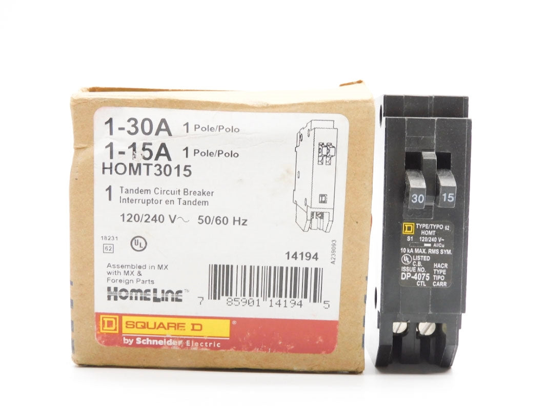 SQUARE D HOMT3015 120/240V 30/15A  NSMP