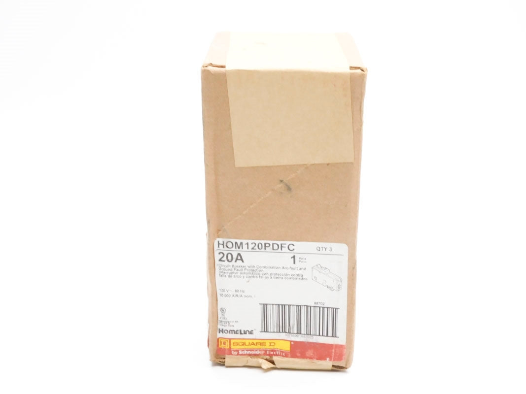 SQUARE D HOM120PDFC 20A 120V (PKG OF 3) NSFS