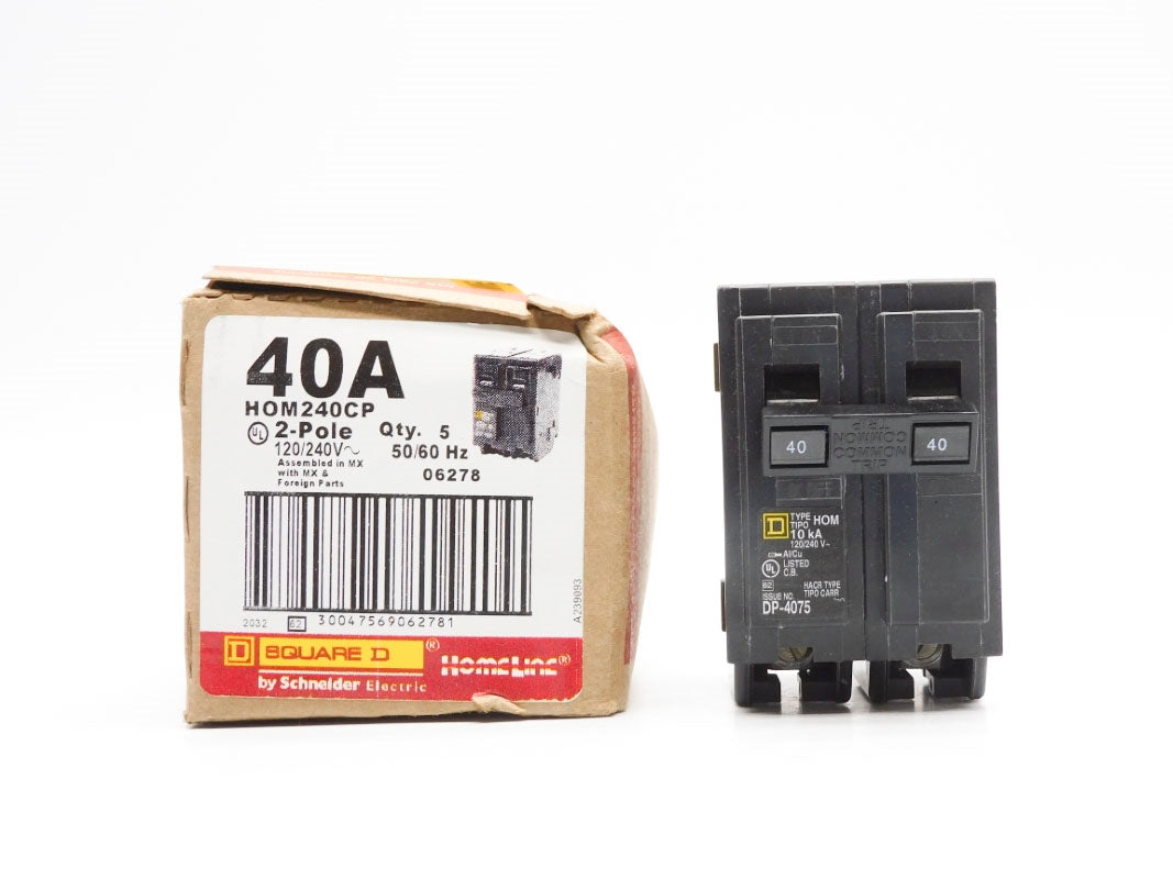 SQUARE D HOM240CP 40A 120/240V (PKG OF 5) NSMP