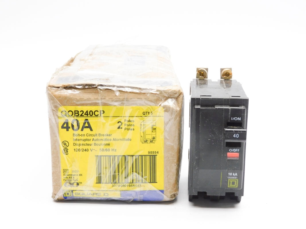 SQUARE D QOB240CP 40A 120/240V (PKG OF 5) NSMP
