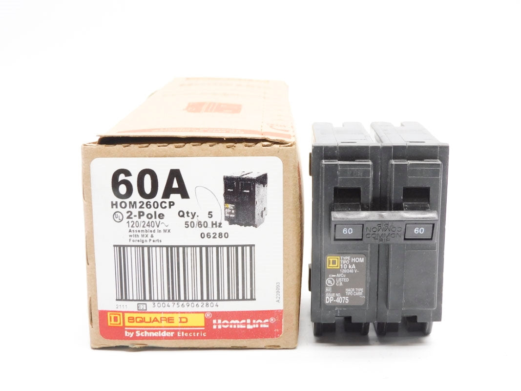 SQUARE D HOM260CP 60A 120/240V (PKG OF 5) NSMP