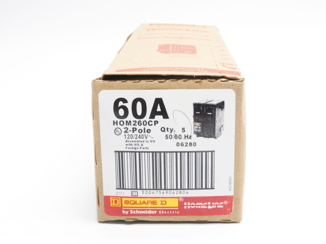 SQUARE D HOM260CP 60A 120/240V (PKG OF 5) NSMP