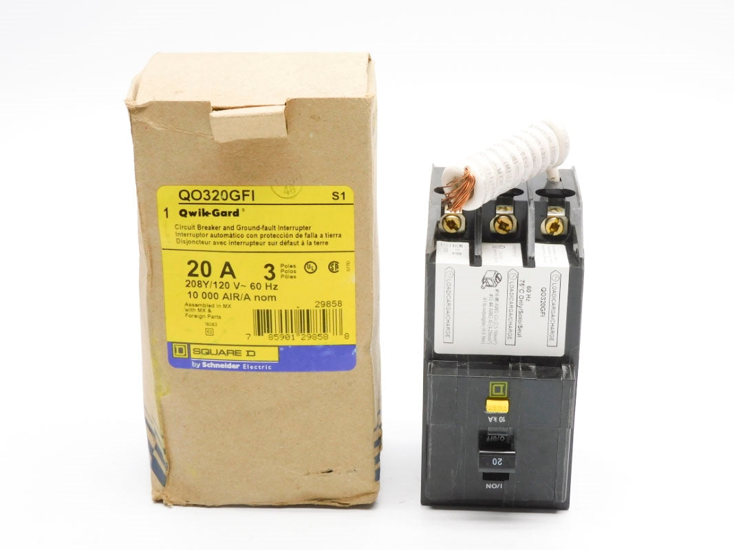 SQUARE D QO320GFI 208/120V 20A NSMP