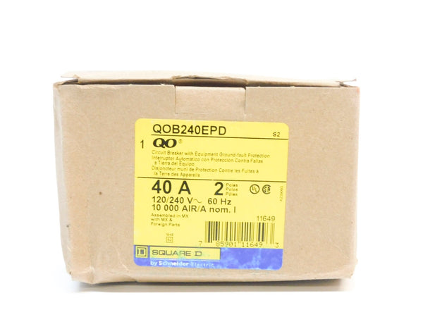 SQUARE D QOB240EPD 40A 120/240V NSMP