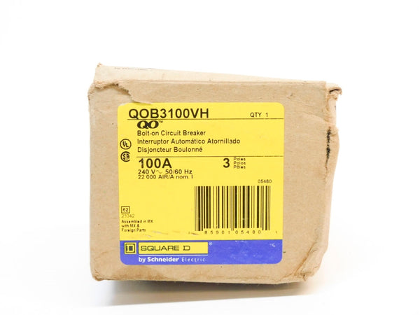 SQUARE D QOB3100VH 240V 100A NSMP