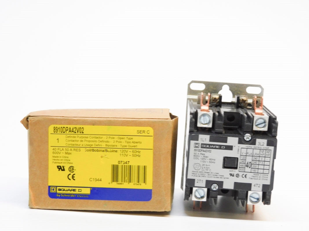 SQUARE D 8910DPA42V02 SER. C 110/120V 40A NSMP