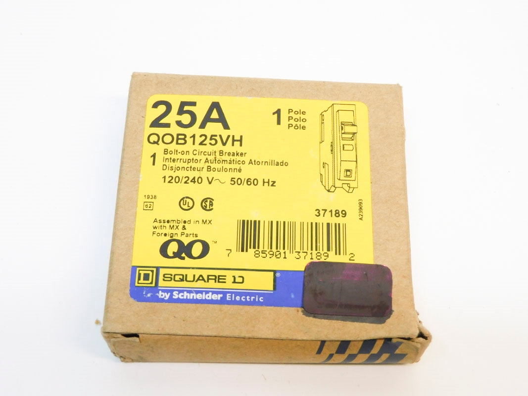 SQUARE D QOB125VH 120/240V 25A NSMP
