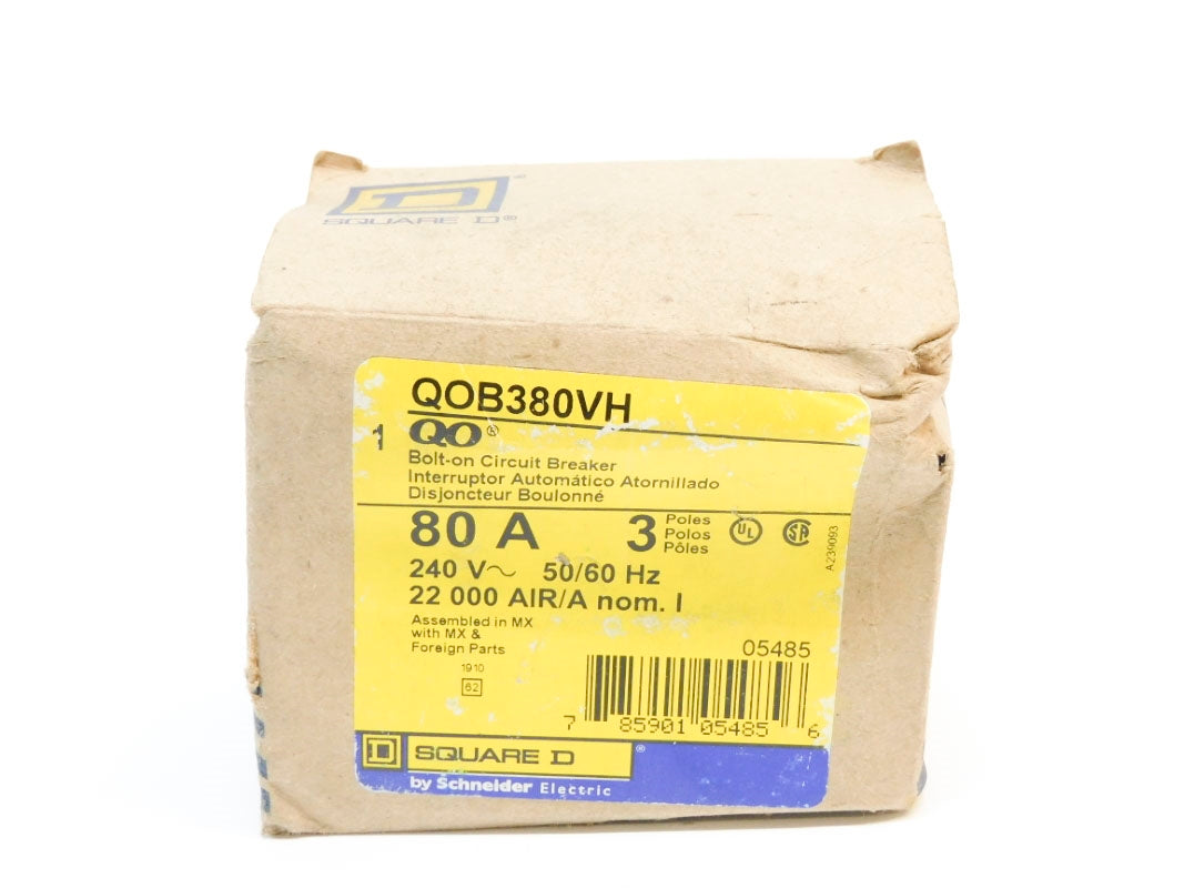 SQUARE D QOB380VH 240V 80A NSMP