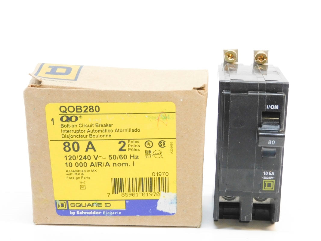 SQUARE D QOB280 120/240V 80A NSMP
