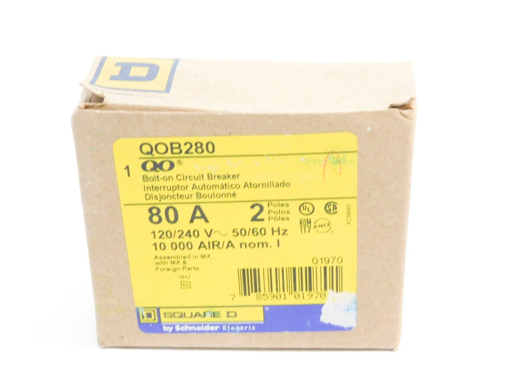 SQUARE D QOB280 120/240V 80A NSMP