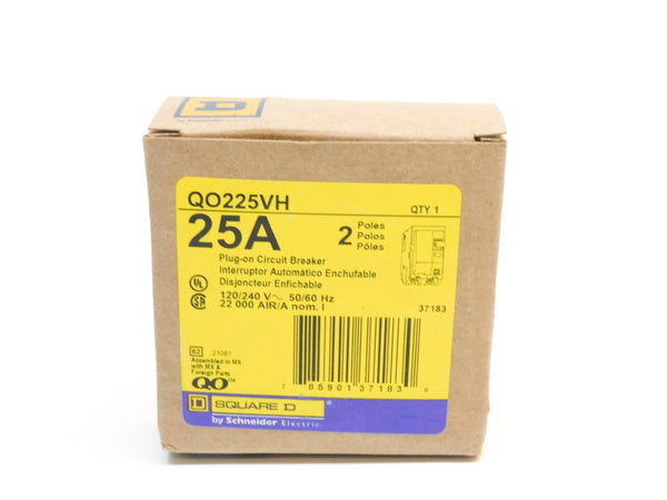 SQUARE D QO225VH 120/240V 25A NSMP