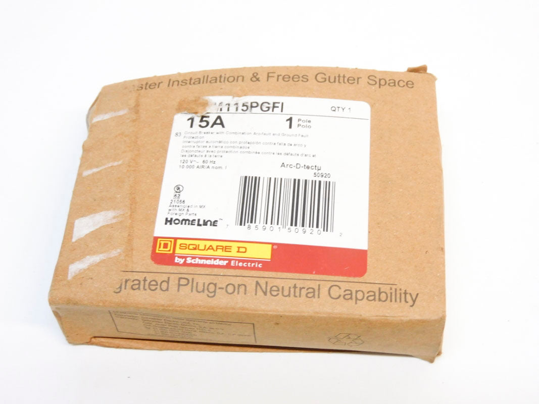 SQUARE D HOM115PGFI 15A 120V NSMP