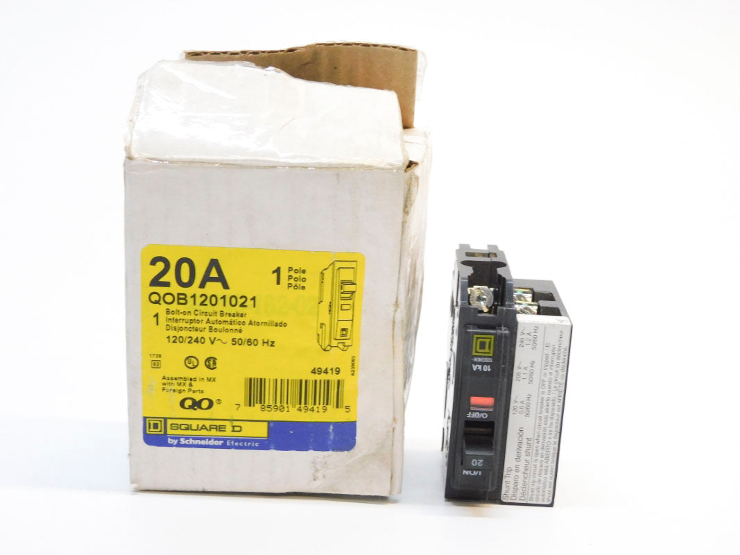 SQUARE D QOB1201021 120/240V 20A NSMP