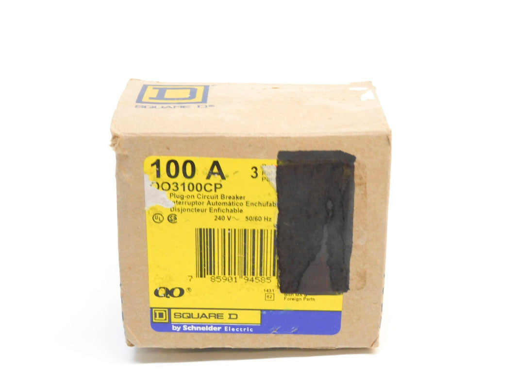 SQUARE D QO3100CP 240V 100A NSMP