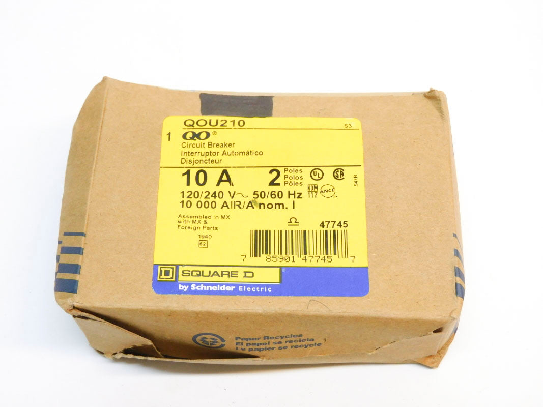 SQUARE D QOU210 120/240V 10A NSMP