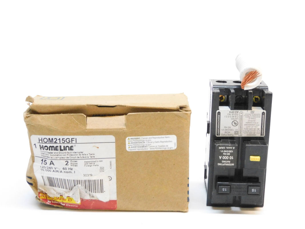 SQUARE D HOM215GFI 120/240V 15A NSMP
