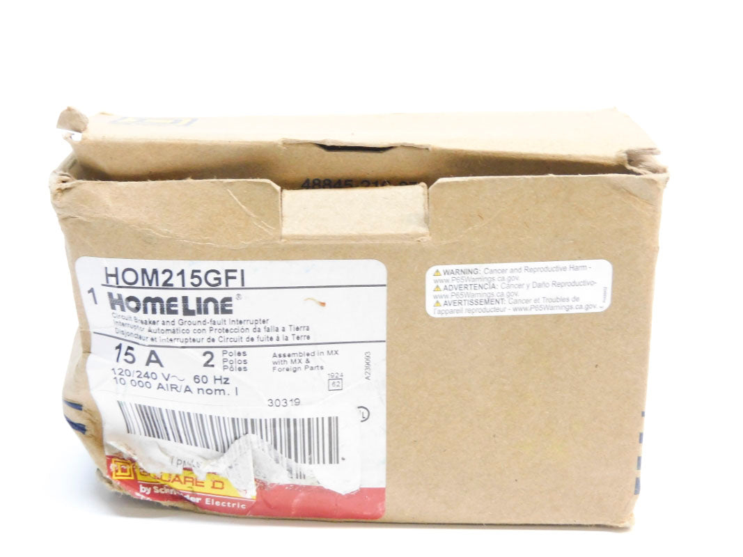 SQUARE D HOM215GFI 120/240V 15A NSMP