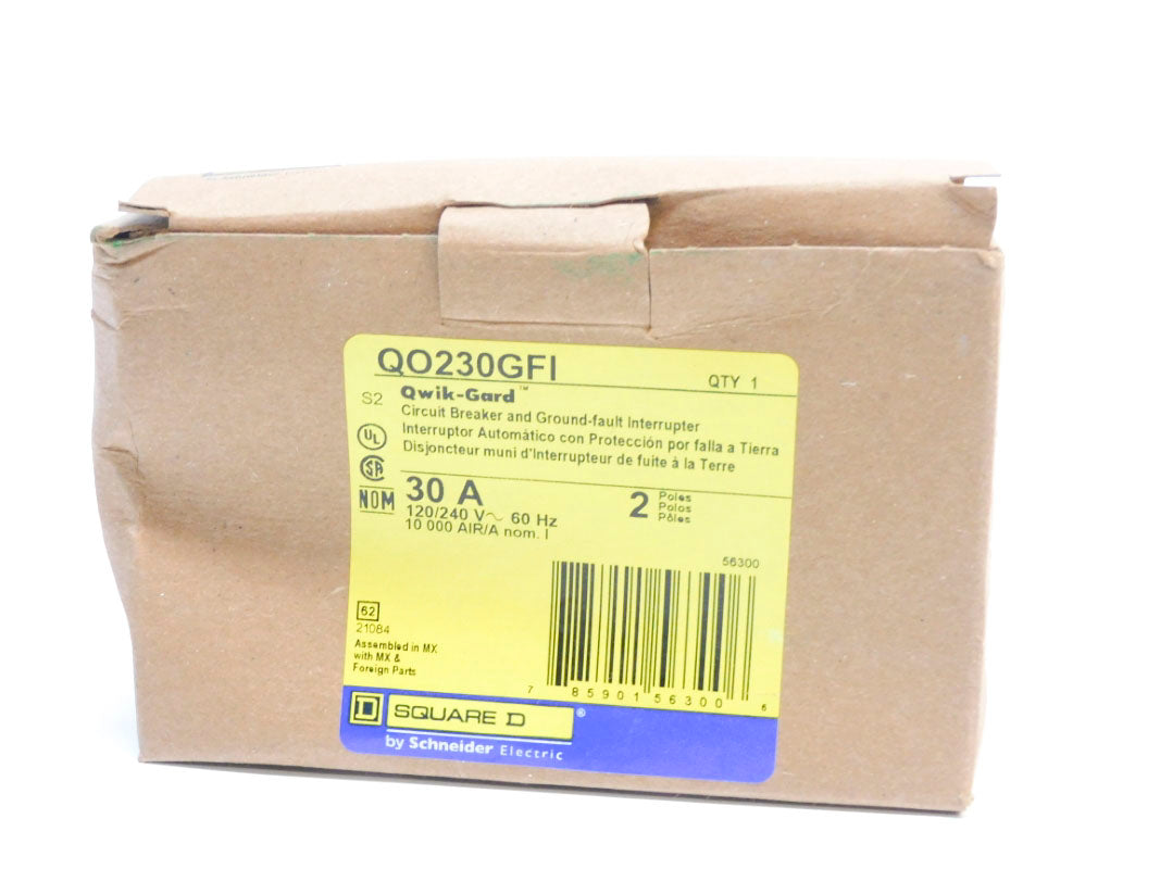 SQUARE D QO230GFI 120/240V 30A NSMP