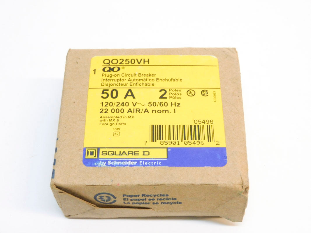 SQUARE D QO250VH 120/240V 50A NSMP
