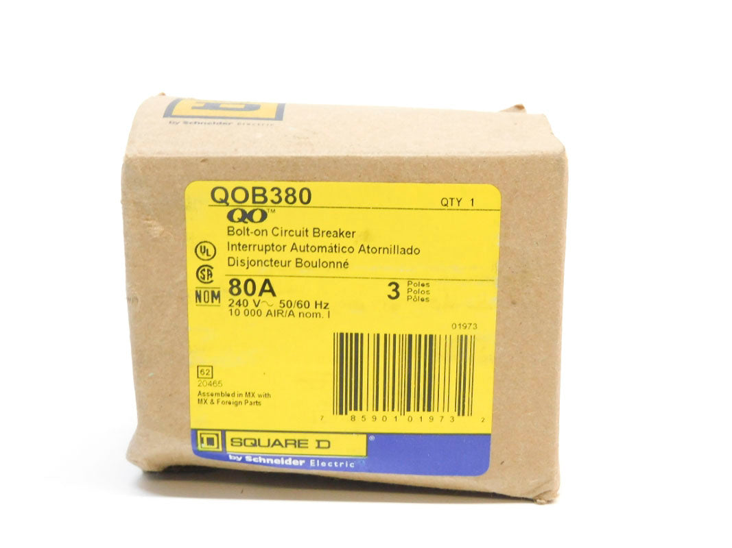SQUARE D QOB380 240V 80A NSMP