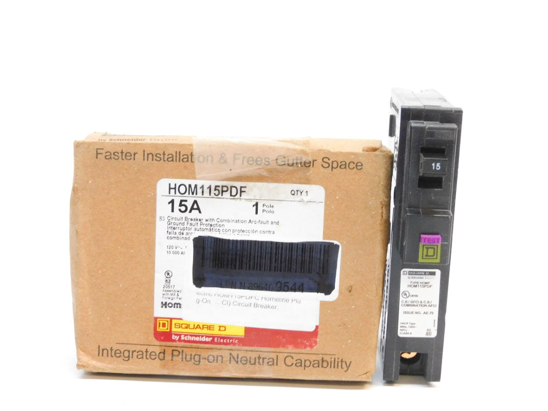 SQUARE D HOM115PDF 120V 15A NSMP