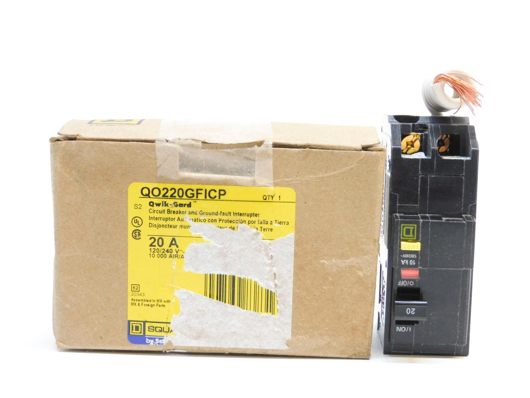 SQUARE D QO220GFICP 120/240V 20A (AS PICTURED) NSMP