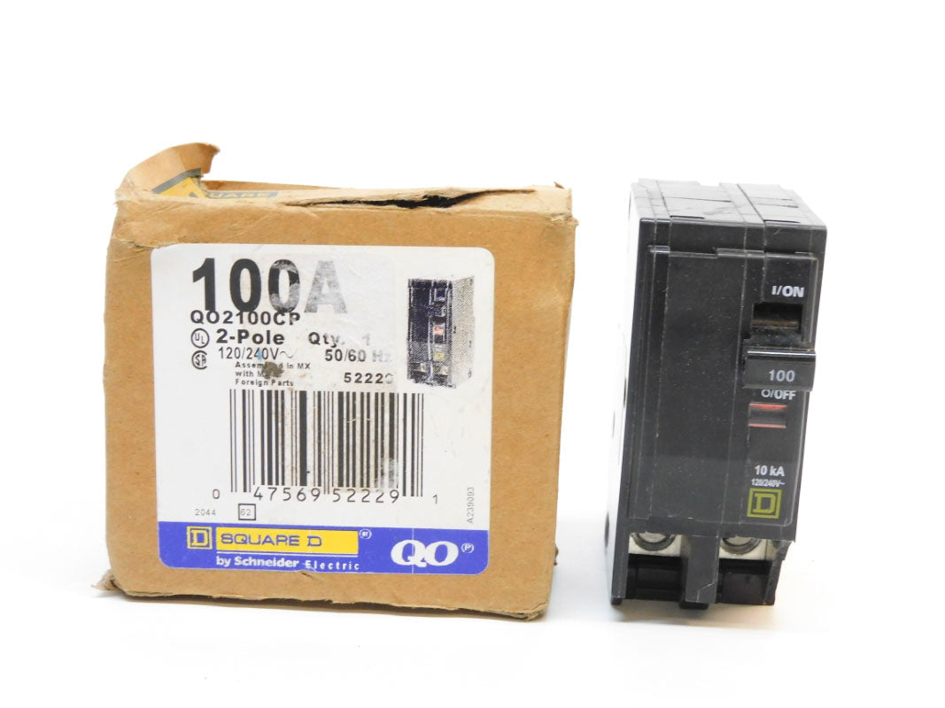 SQUARE D QO2100CP 120/240V 100A (AS PICTURED) NSMP