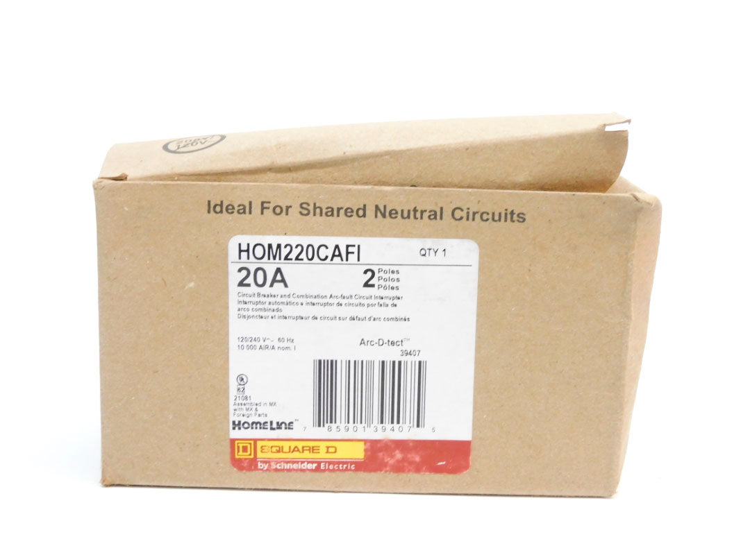SQUARE D HOM220CAFI 20A 120/240V NSMP
