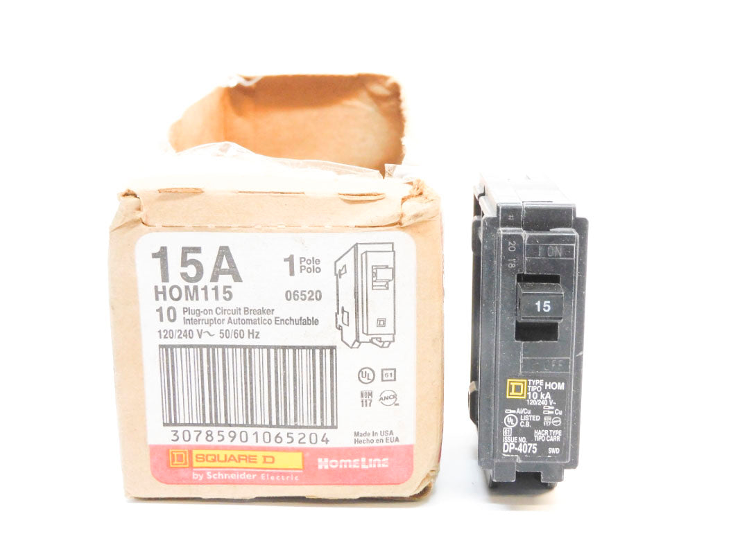 SQUARE D HOM115 15A 120/240V (PKG OF 10) NSMP