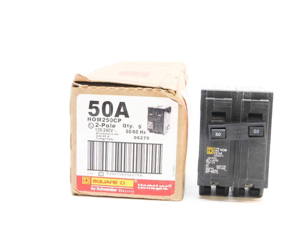 SQUARE D HOM250CP 120/240V 50A (PKG OF 5) NSMP