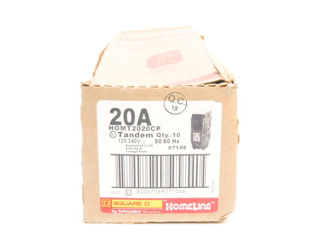 SQUARE D HOMT2020CP 20A 120/240V (PKG OF 10) NSMP
