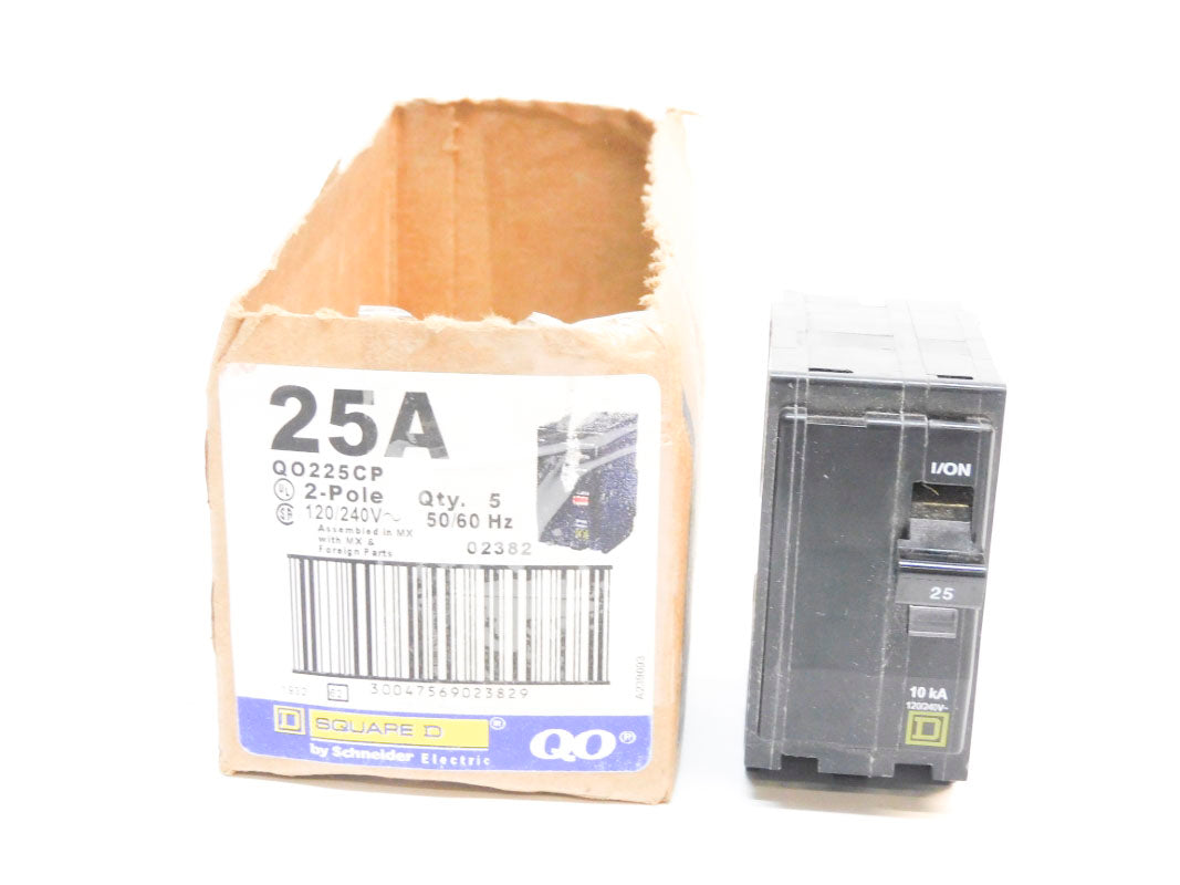 SQUARE D QO225CP 25A 120/240V (PKG OF 5) NSMP