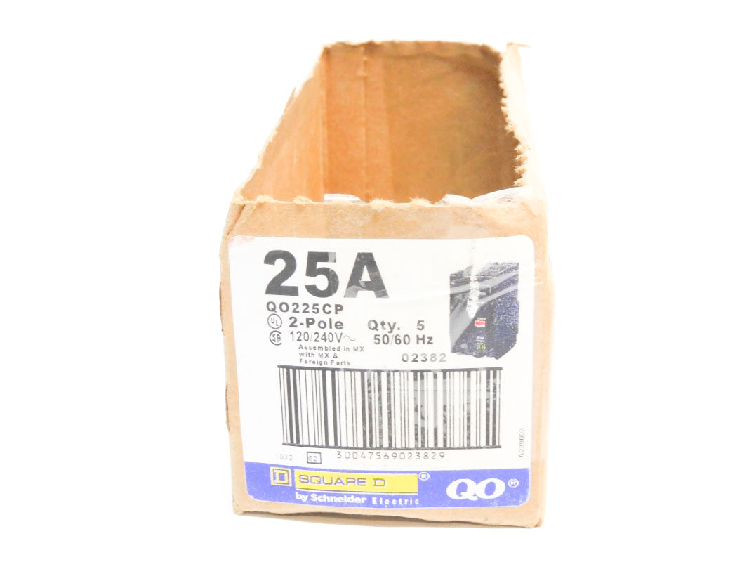 SQUARE D QO225CP 25A 120/240V (PKG OF 5) NSMP