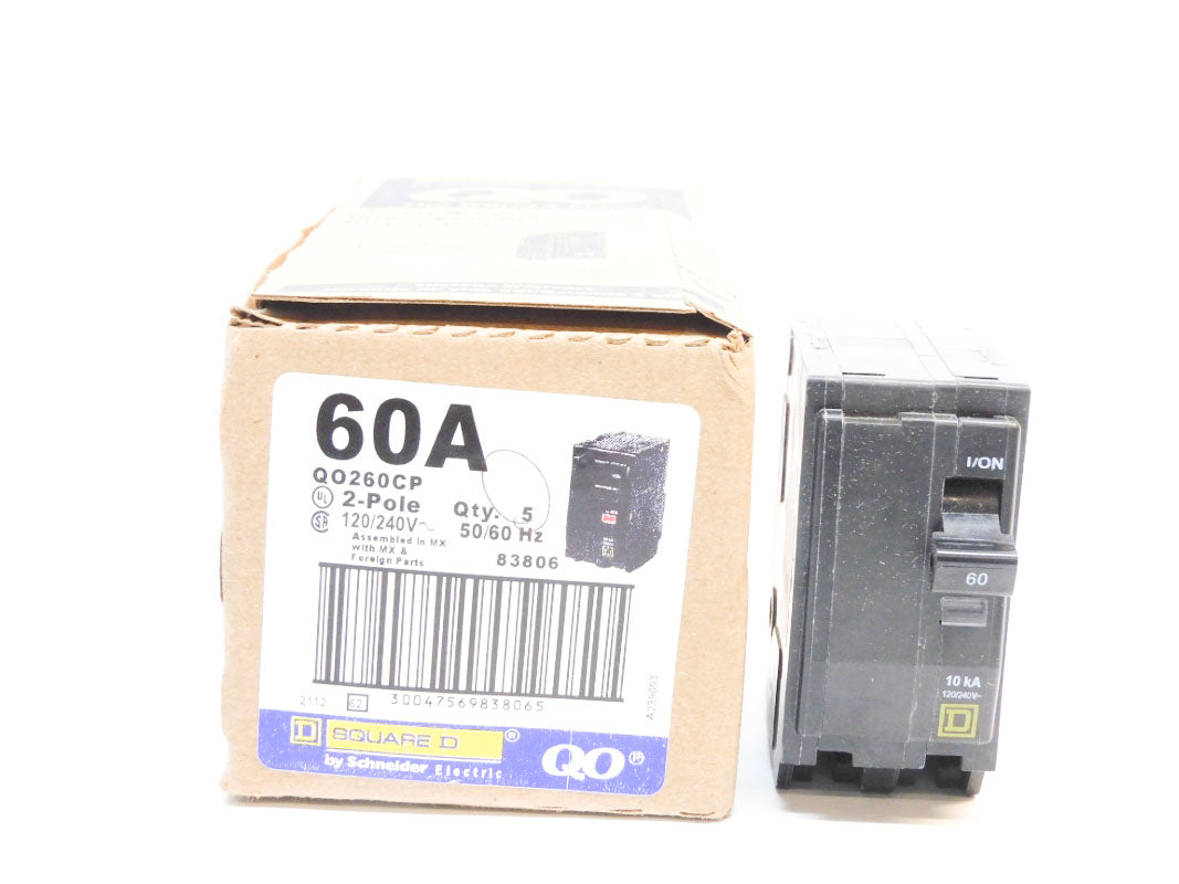 SQUARE D QO260CP 120/240V 60A (PKG OF 5) NSMP