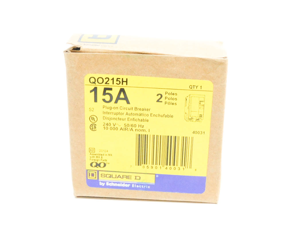 SQUARE D QO215H 240V 15A NSMP