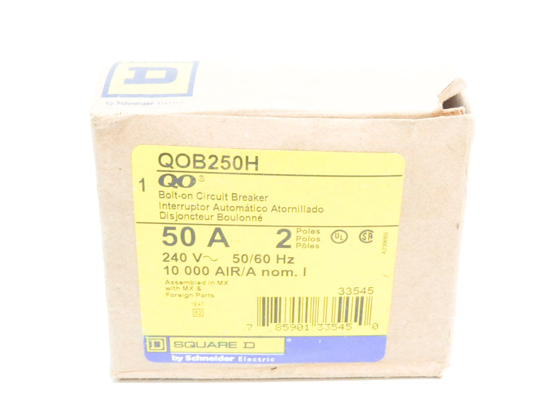 SQUARE D QOB250H 240V 50A NSMP