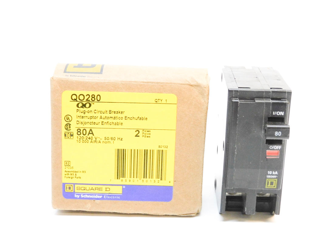 SQUARE D QO280 120/240V 80A NSMP