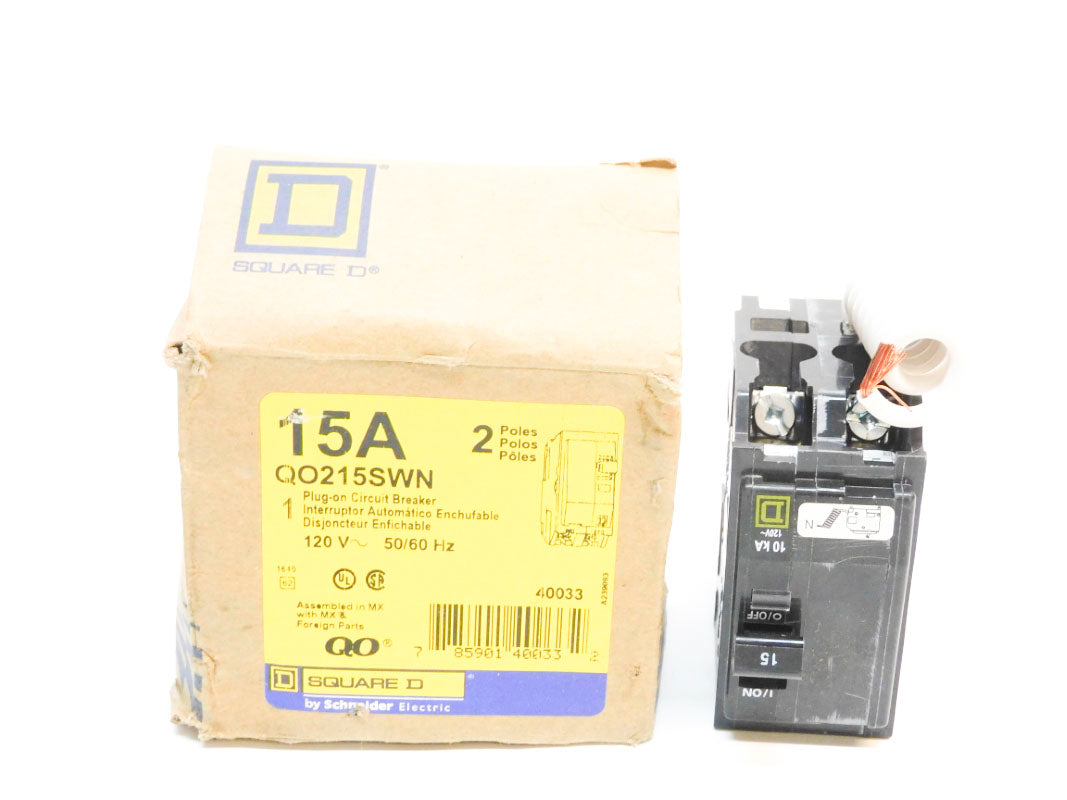 SQUARE D QO215SWN 120V 15A NSMP