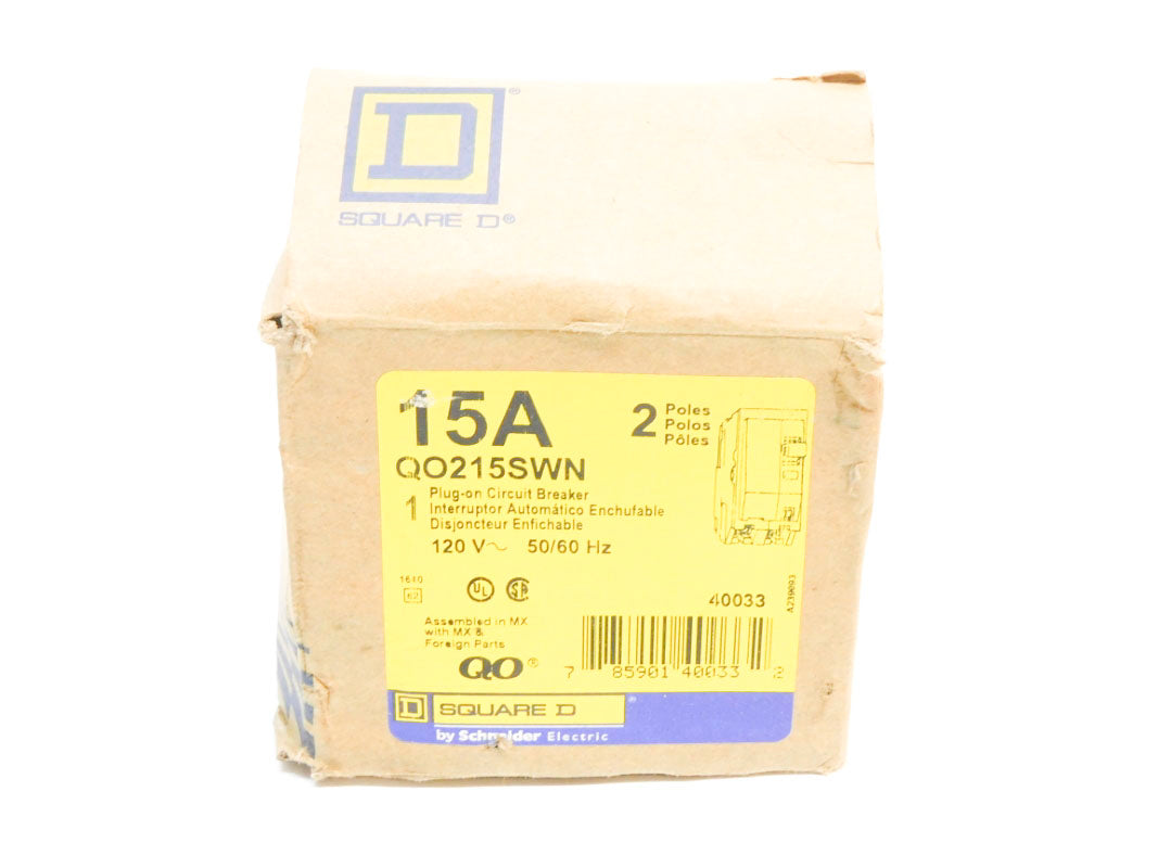 SQUARE D QO215SWN 120V 15A NSMP