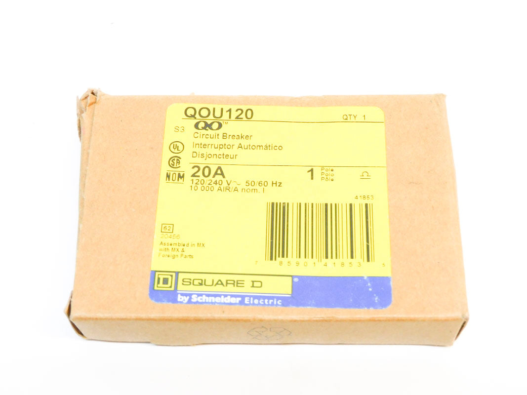 SQUARE D QOU120 20A 120/240V (AS PICTURED) NSMP