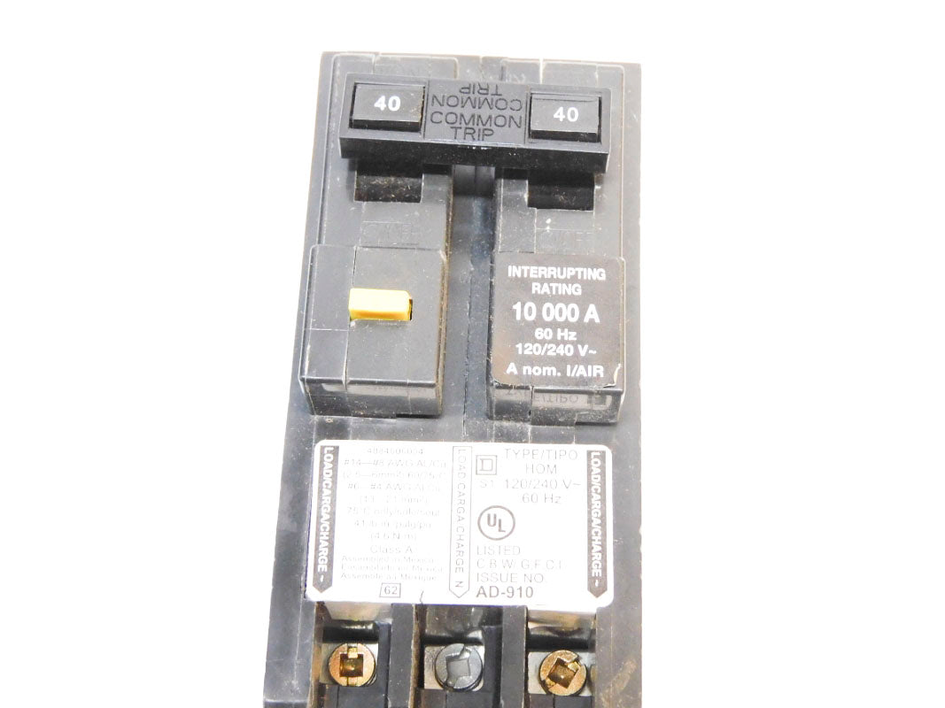 SQUARE D HOM240GFI 120/240V 40A NSNP