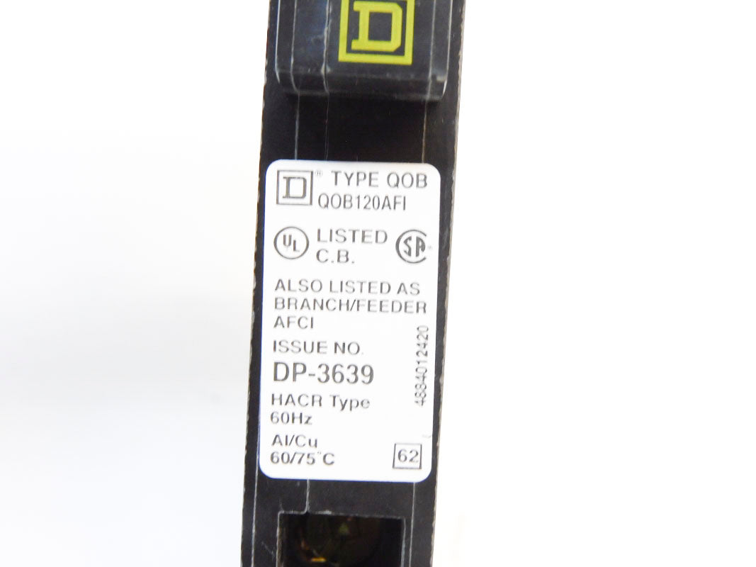 SQUARE D QOB120AFI 120V 20A NSMP