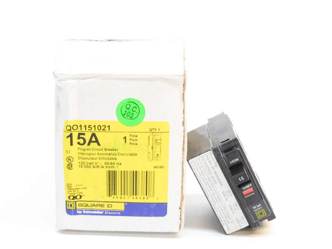 SQUARE D QO1151021 15A 120/240V NSMP