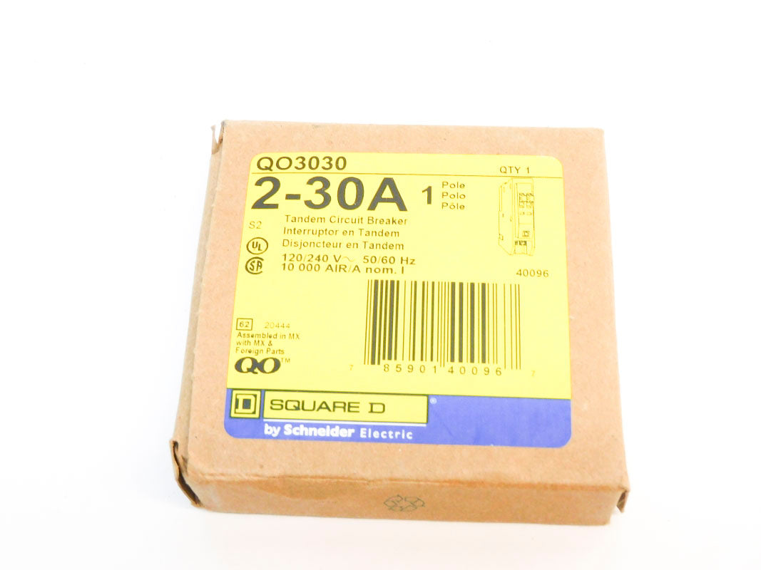 SQUARE D QO3030 2-30A 120/240V NSMP