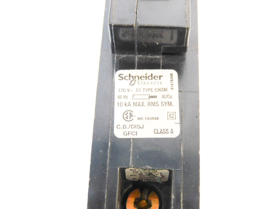 SCHNEIDER ELECTRIC CHOM115GFI 15A 120V NSMP