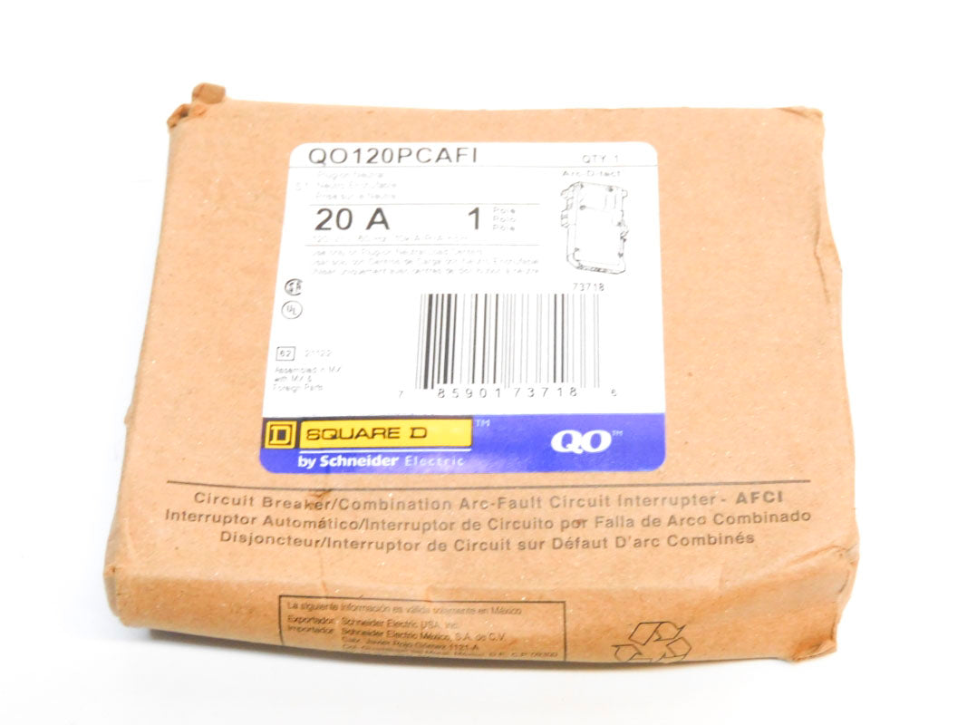SQUARE D QO120PCAFI 120V 20A NSMP