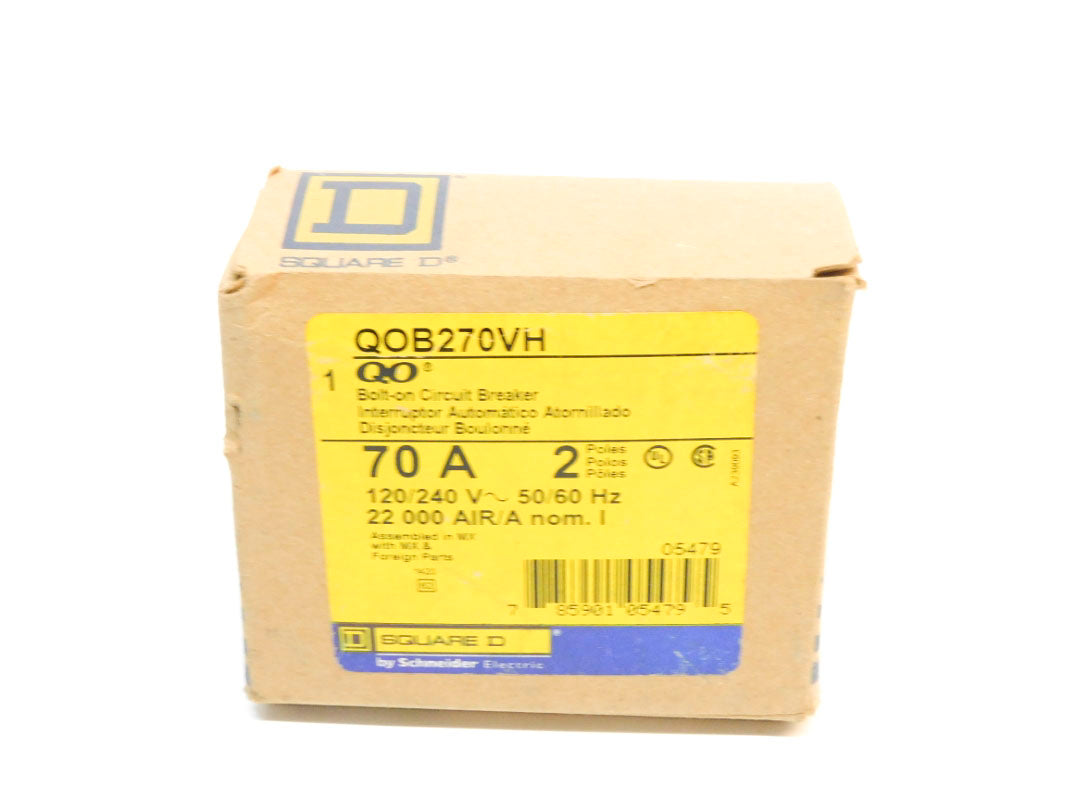 SQUARE D QOB270VH 70A 120/240V NSMP