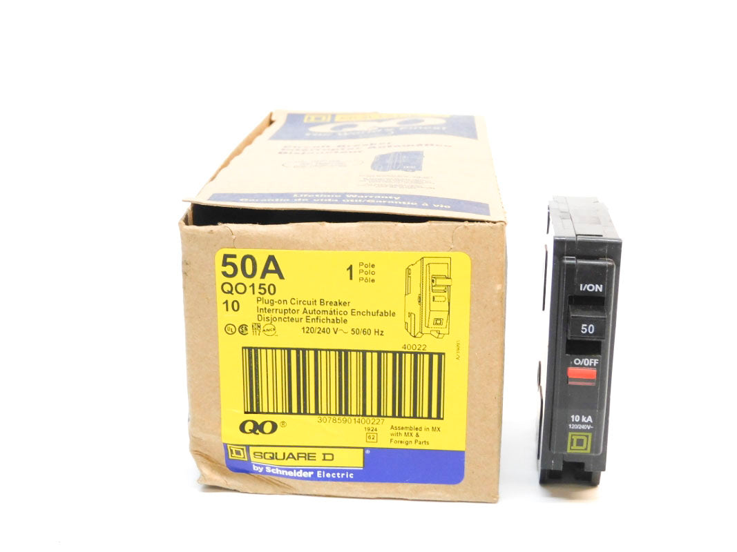 SQUARE D QO150 50A 120/240V (PKG OF 10) NSMP