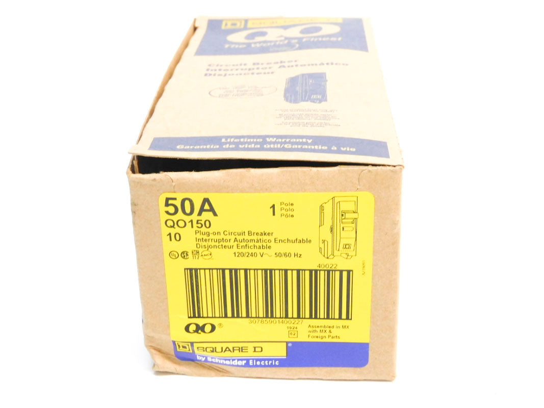 SQUARE D QO150 50A 120/240V (PKG OF 10) NSMP
